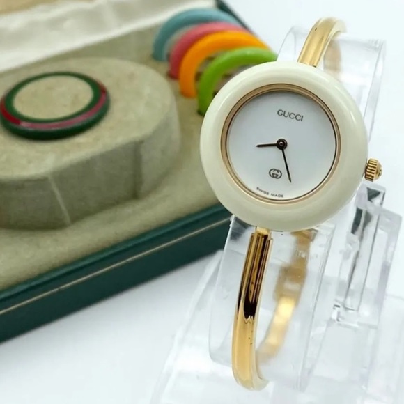 Gucci Luxury Vintage Pristine Watch Set 14k Gold plated - Picture 3 of 5